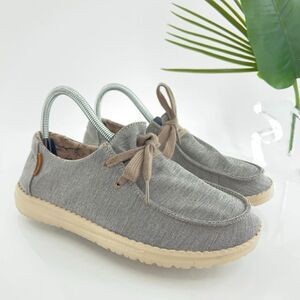 Hey Dude Wendy Size 7 Women’s Slip On Shoes Comfy Stretch Steppa Gray